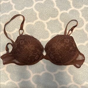 Victoria's Secret Chocolate Lace Bra 30C